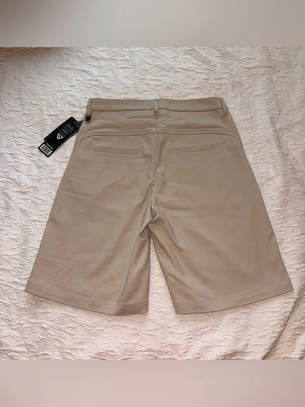 Charles Vane London England Men's Designer Shorts Champagne Beige Size 76 NWT